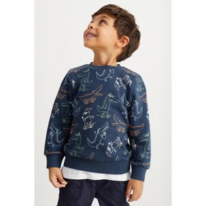 C&A Krokodil-Sweatshirt, Blau, Größe: 128 Männlich