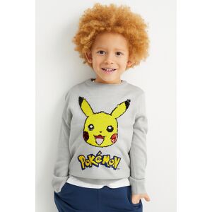C&A Pokémon-Pullover, Grau, Größe: 134 Männlich