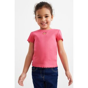 C&A Multipack 2er-Kirsche-Kurzarmshirt, Pink, Größe: 110 Weiblich