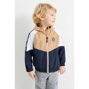 C&A Jacke mit Kapuze-wasserabweisend-gefüttert, Beige, Größe: 128 Männlich