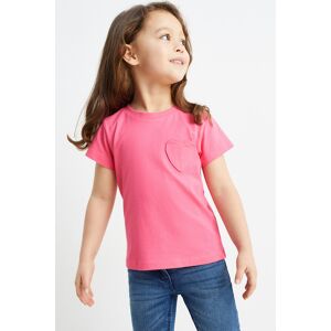 C&A Multipack 4er-Herz-Kurzarmshirt, Rosa, Größe: 110 Weiblich