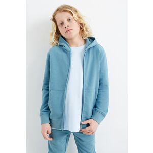 C&A Sweatjacke mit Kapuze, Blau, Größe: 146 Männlich