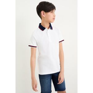 C&A Poloshirt, Weiss, Größe: 146 Männlich