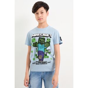 C&A Minecraft-Kurzarmshirt, Blau, Größe: 164 Männlich