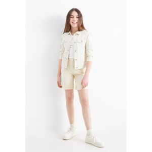 C&A Jeans-Bermudas, Beige, Größe: 170 Weiblich