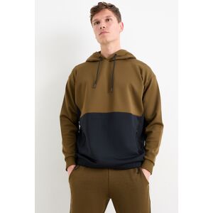 C&A Active C&A Funktions-Hoodie, Braun, Größe: S Männlich