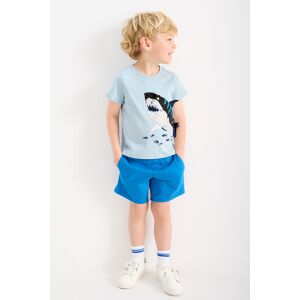 C&A Hai-Set-Kurzarmshirt und Sweatshorts-2 teilig, Blau, Größe: 122 Männlich