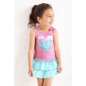 C&A Multipack 2er-Flamingo-Top, Pink, Größe: 122 Weiblich