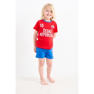 C&A Tschechien-Shorty-Pyjama-2 teilig, Rot, Größe: 104 Männlich