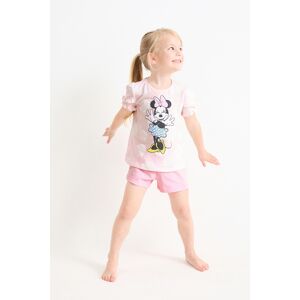 C&A Minnie Maus-Shorty-Pyjama-2 teilig, Rosa, Größe: 98 Weiblich