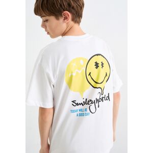 C&A SmileyWorld®-Kurzarmshirt, Weiss, Größe: 176 Männlich