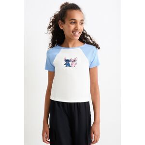 C&A Lilo & Stitch-Kurzarmshirt, Weiss, Größe: 158 Weiblich