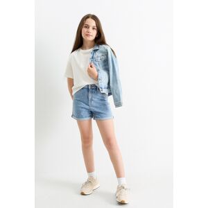 C&A Jeans-Shorts, Blau, Größe: 140 Weiblich