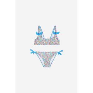 Calzedonia Bikini für Mädchen Flower Meadow Mädchen Blau Größe 12 JAHRE