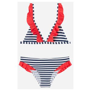 Calzedonia Bikini für Mädchen Sailor Stripes Mädchen Blau Größe 10 JAHRE