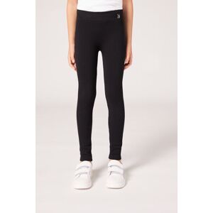 Calzedonia Leggings in Rippstrick für Mädchen Mädchen Schwarz Größe 5-7