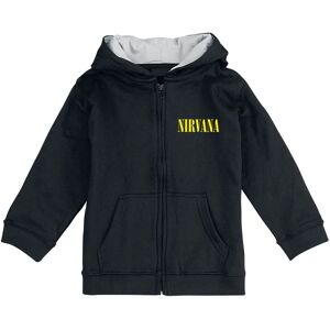 Nirvana Kinder-Kapuzenjacke für Kinder - Metal Kids - Smiley - für Mädchen & Jungen - schwarz