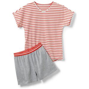 Tchibo - Kinder-Pyjama - Orange/Gestreift -Kinder - 100% Baumwolle - Gr.: 158/164 Baumwolle  158/164 unisex