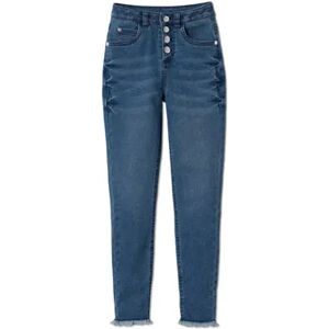 Tchibo - High-Waist-Jeans - Dunkelblau -Kinder - Gr.: 170/176 Polyester Blue 170/176 unisex