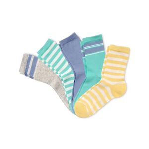 Tchibo - 5 Paar Socken aus Bio-Baumwolle - Blau/Gestreift -Kinder - Gr.: 39-42 Baumwolle 1x 39-42 unisex