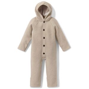 Tchibo - Baby-Merino-Walkoverall - Beige/Gestreift -Kinder - 100% Baumwolle - Gr.: 86/92 Baumwolle  86/92 unisex