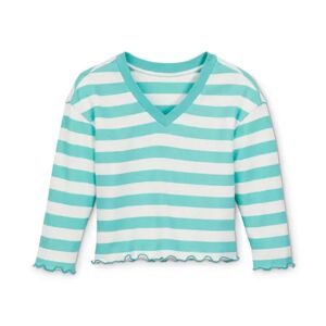 Tchibo - Sweatshirt aus Bio-Baumwolle - Türkis/Gestreift -Kinder - 100% Baumwolle - Gr.: 158/164 Baumwolle  158/164 unisex