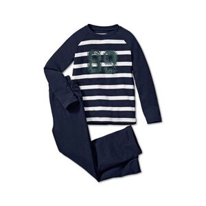 Tchibo - Pyjama - Dunkelblau/Gestreift -Kinder - 100% Baumwolle - Gr.: 122/128 Baumwolle  122/128 unisex