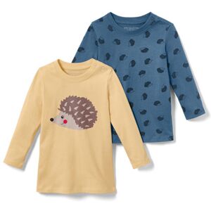 Tchibo - 2 Kleinkind-Langarmshirts - Dunkelblau -Kinder - 100% Baumwolle - Gr.: 86/92 Baumwolle 1x 86/92 unisex