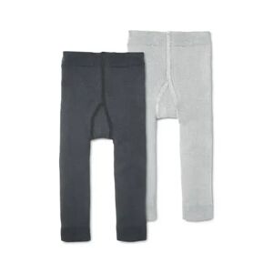 Tchibo - 2 Thermoleggings - Dunkelgrau/Meliert -Kinder - Gr.: 74/80 Baumwolle 1x 74/80 unisex