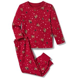 Tchibo - Kleinkind-Jersey-Pyjama - Rot -Kinder - 100% Baumwolle - Gr.: 122/128 Baumwolle Rot 122/128 unisex