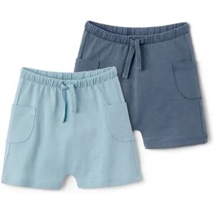 Tchibo - 2 Baby-Jerseyshorts aus Bio-Baumwolle - Blau -Baby - Gr.: 98/104 Baumwolle 1x 98/104 unisex