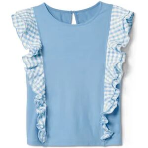 Tchibo - Shirt aus Bio-Baumwolle - Weiss/Kariert -Kinder - 100% Baumwolle - Gr.: 122/128 Baumwolle Blau 122/128 unisex