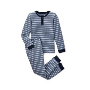 Tchibo - Kinder-Pyjama - Hellblau/Gestreift -Kinder - 100% Baumwolle - Gr.: 170/176 Baumwolle  170/176 unisex