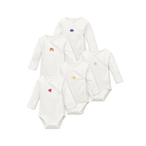 Tchibo - 5 Langarm-Bodys aus Bio-Baumwolle - Weiss -Baby - 100% Baumwolle - Gr.: 98/104 Baumwolle  98/104 unisex