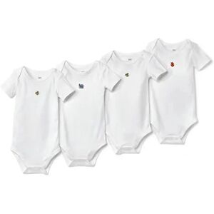 Tchibo - 4 Baby-Bodys - Weiss -Baby - 100% Baumwolle - Gr.: 74/80 Baumwolle 4x 74/80 unisex