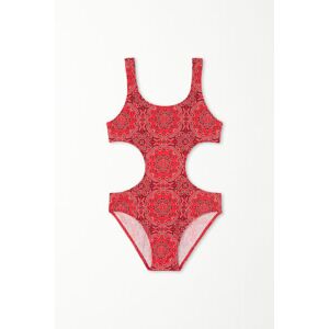 Tezenis Trikini-Badeanzug in Rot mit Bandanaprint für Mädchen Mädchen Rot Größe 6-7