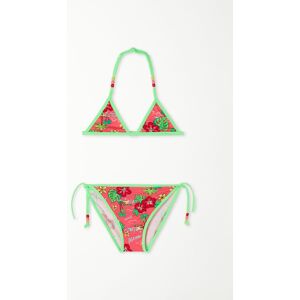 Tezenis Triangel-Bikinioberteil mit Aloha-Print für Mädchen Mädchen Aufdruck Größe 10-11