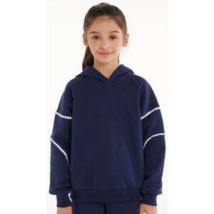 Tezenis Dickes Langarm-Sweatshirt mit Kapuze und Spitze Mädchen Blau Größe 2-3