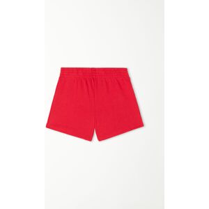 Tezenis Basic-Shorts aus Baumwollsweatstoff für Mädchen Mädchen Rot Größe 6-7