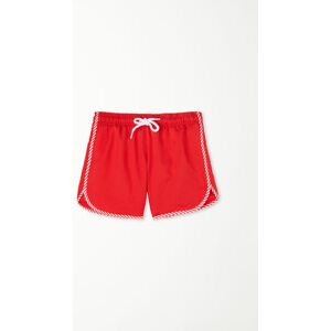 Tezenis Kurze Badeshorts mit Paspelierung recycelt für Jungen Junge Rot Größe 12-13