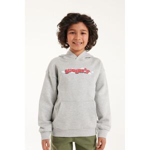 Tezenis Dickes Sweatshirt mit Kapuze und Print Junge Grau Größe 10-11