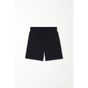 Tezenis Shorts aus Baumwollsweatstoff mit Taschen für Jungen Junge Schwarz Größe 10-11