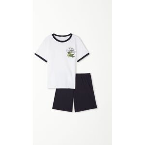 Tezenis Set aus T-Shirt und Shorts aus Baumwolle mit Print für Jungen Junge Weiß Größe 12-13