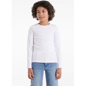 Tezenis Langarmshirt mit Rundhalsausschnitt aus Thermobaumwolle Kinder Unisex Unisex Weiß Größe 8-9