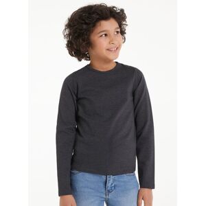 Tezenis Langarmshirt mit Rundhalsausschnitt aus Thermobaumwolle Kinder Unisex Unisex Grau Größe 12-13