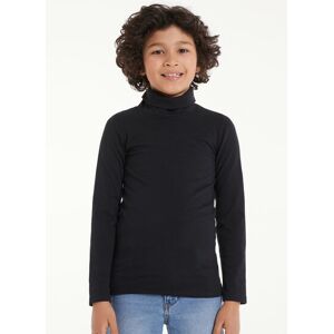 Tezenis Rollkragenpullover mit langen Ärmeln aus Thermobaumwolle Kinder Unisex Unisex Schwarz Größe 10-11