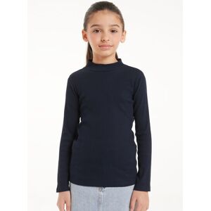 Tezenis Geripptes Unisex-Langarmshirt mit Stehkragen für Kinder Unisex Blau Größe 8-9