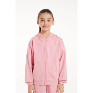 Tezenis Unisex-Basic-Sweatjacke mit Reißverschluss und Kapuze für Kinder Unisex Rosa Größe 2-3