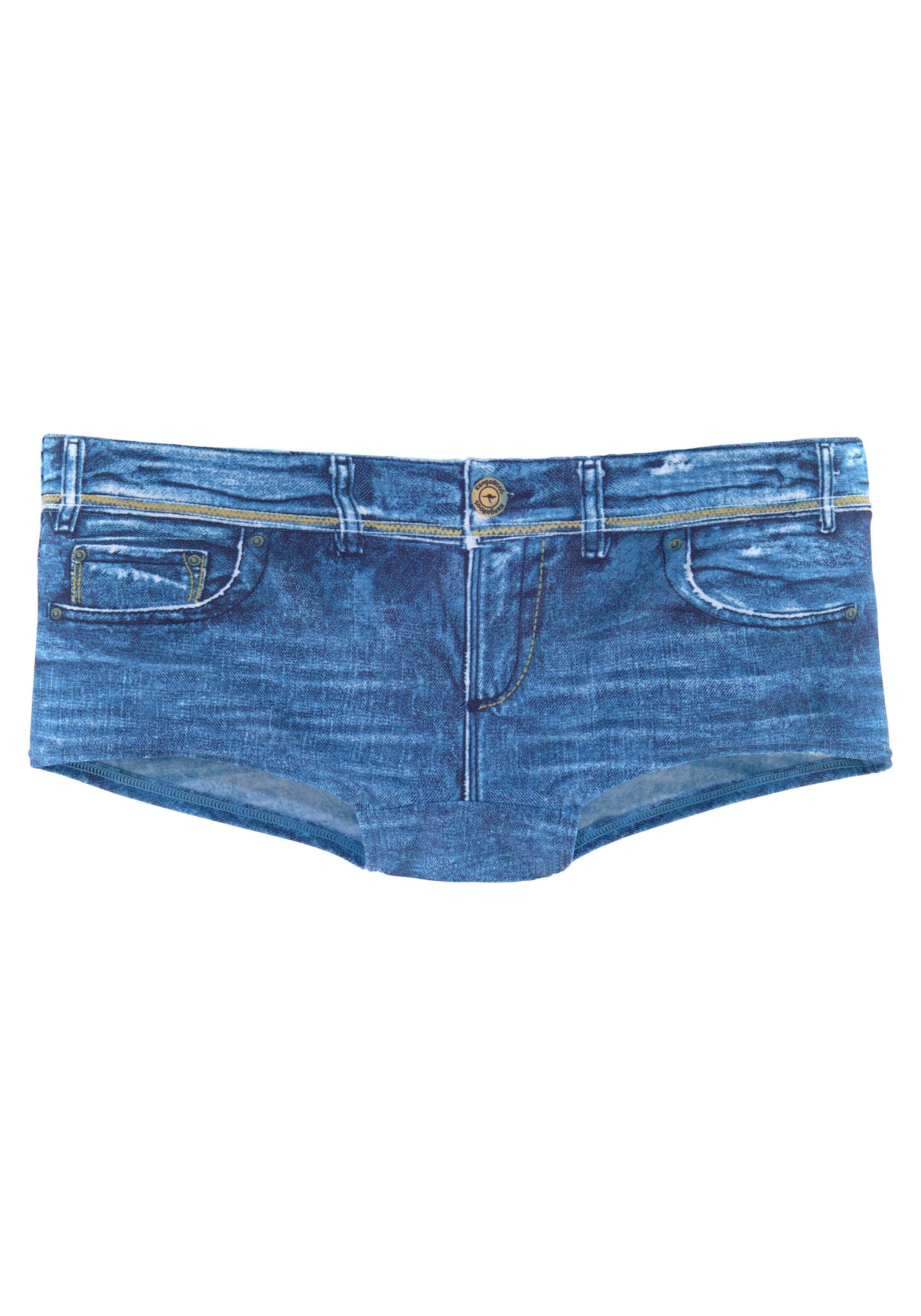 KangaROOS Bikini-Hotpants, in Jeans-Optik blau  122/128 134/140 146/152 158/164 170/176