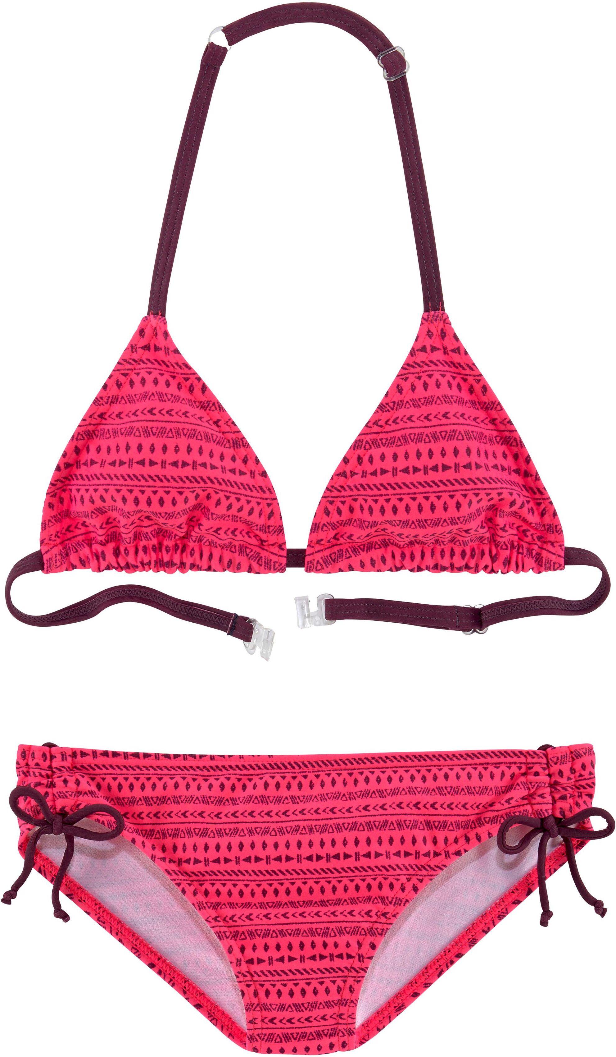 Buffalo Triangel-Bikini, mit Bändern in Kontrastfarbe magenta hell  122/128 134/140 146/152 158/164 170/176